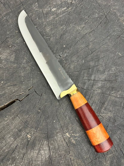 9&quot; Artisan BBQ Knife, Native Hardwood, RSS440 - 230mm