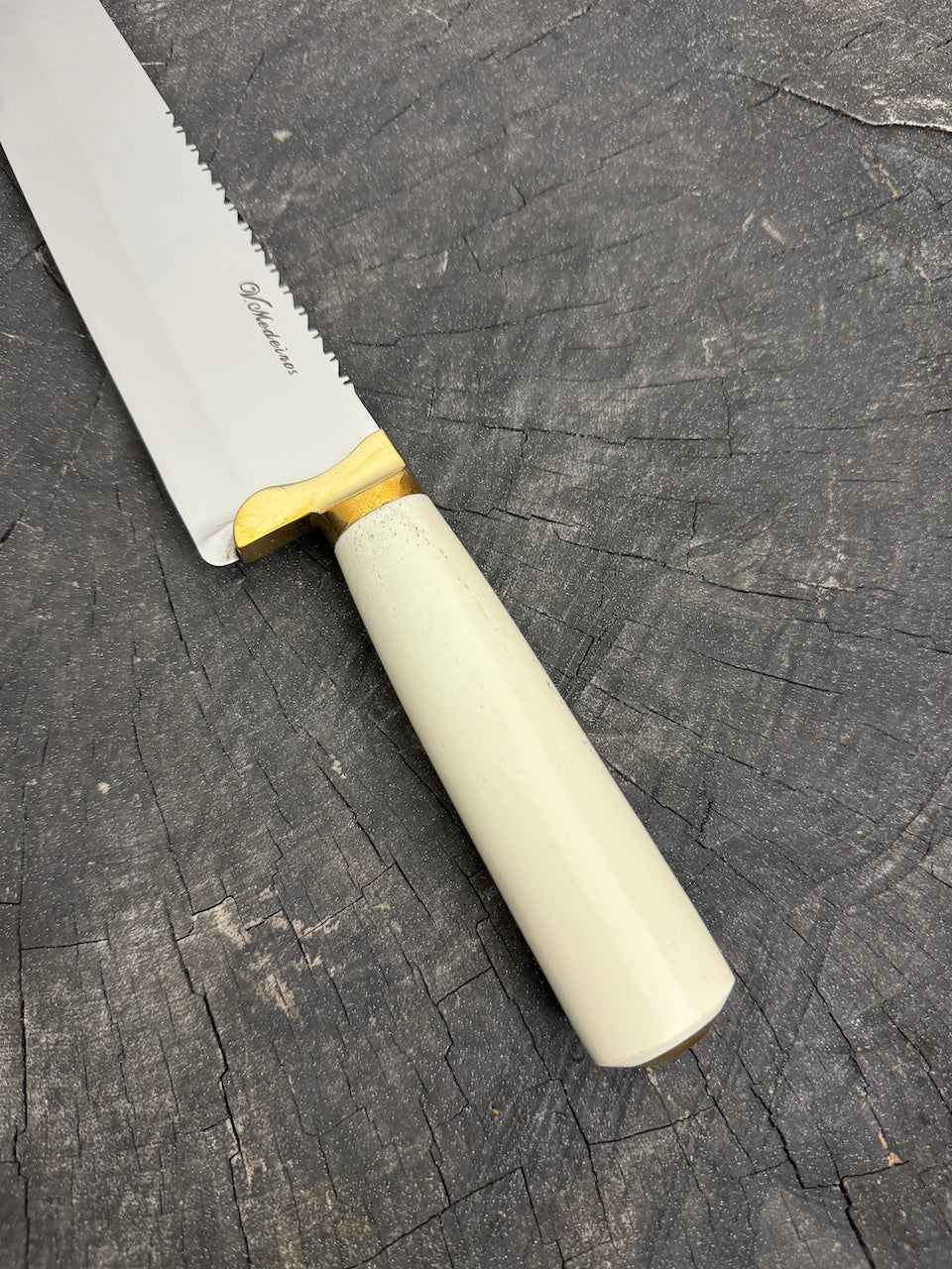 9&quot; Artisan BBQ Knife, Ostrich Bone, RSS440 - 230mm