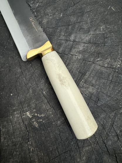 9&quot; Artisan BBQ Knife, Ostrich Bone, RSS440 - 230mm