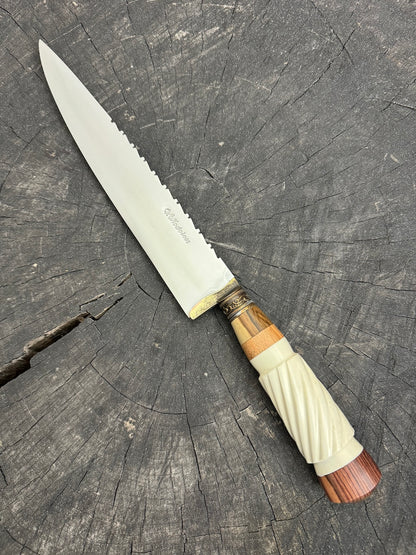 10&quot; Chef Knife, Ostrich Bone, SS420 - 250mm