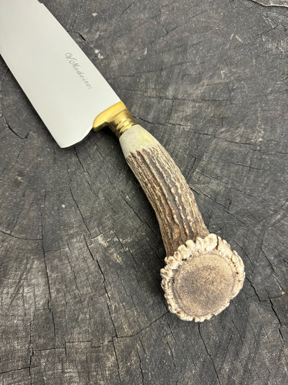 10&quot; Chef Picanha Knife, Deer Antler, SS440 - 250mm