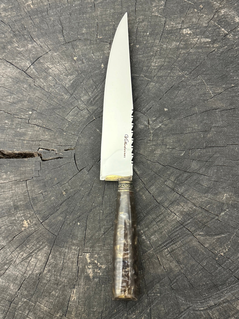 8&quot; Chef Knife, Custom Block, SS420 - 200mm