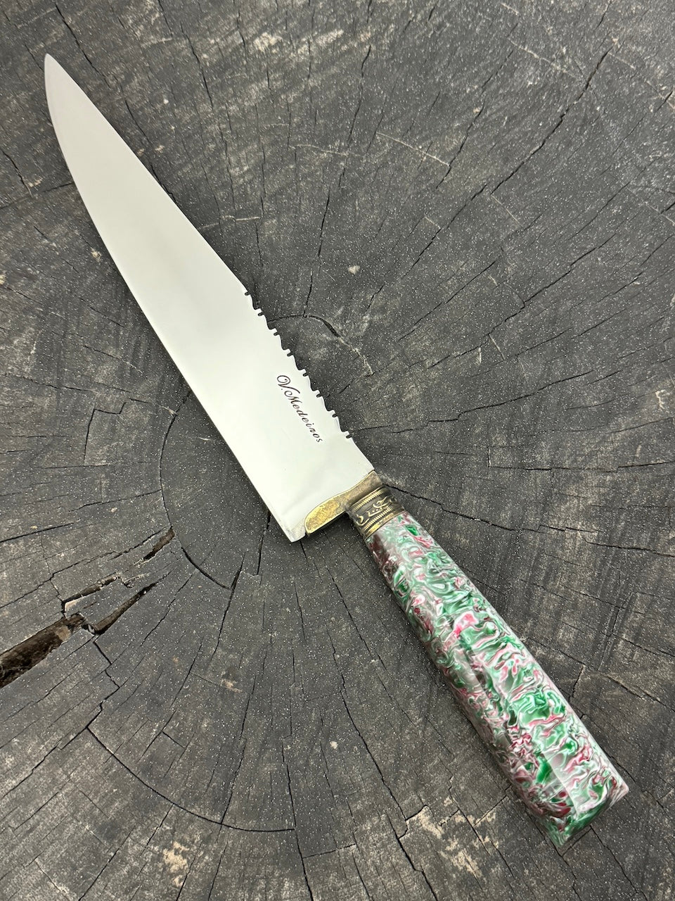 8&quot; Chef Knife, Custom Block, SS420 - 200mm