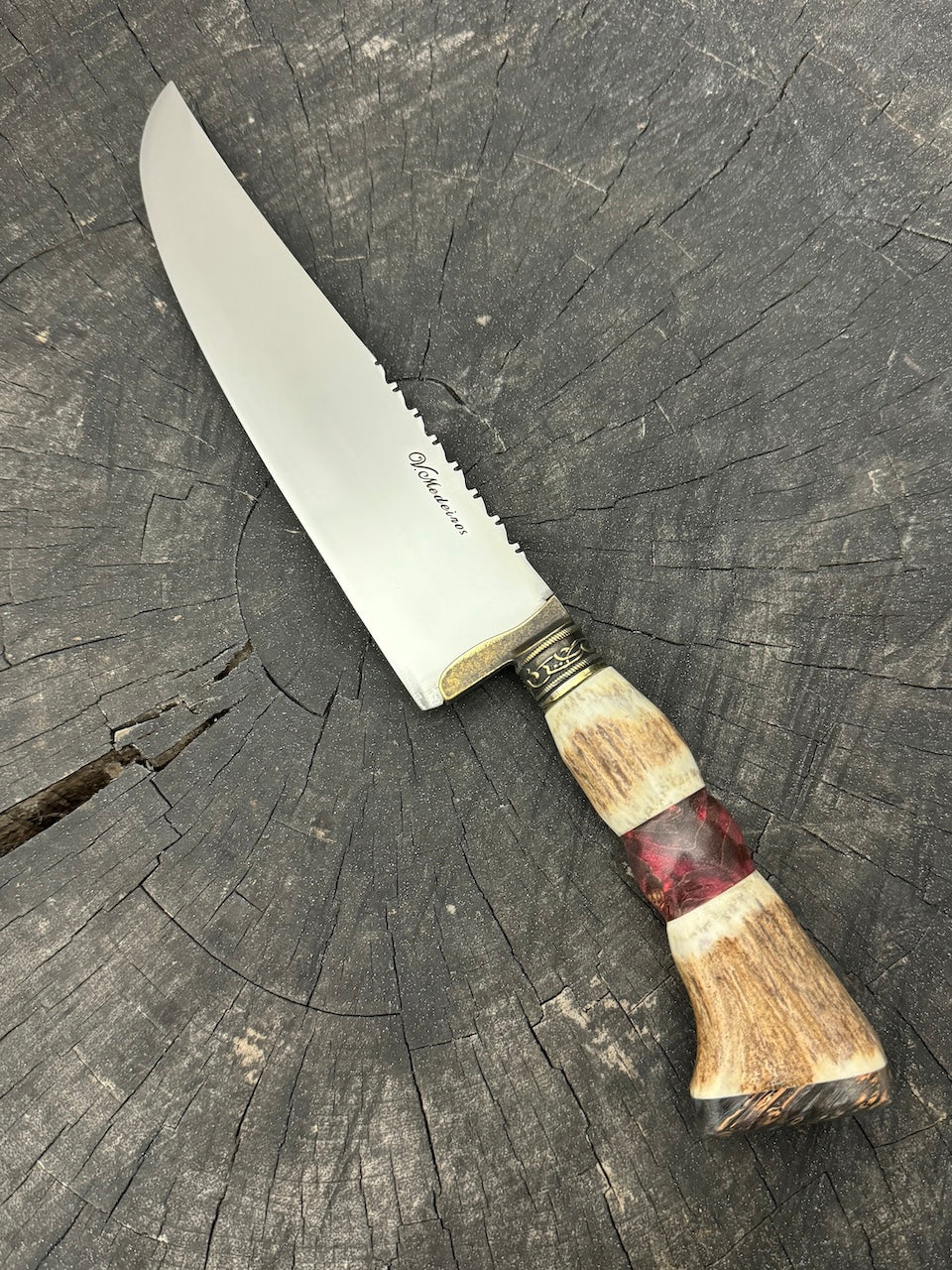 8&quot; Artisan Knife, Deer Antler, SS440 - 210mm