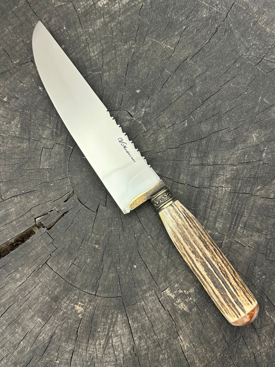 8&quot; Artisan Knife, Deer Antler, SS440 - 210mm
