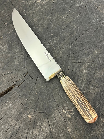 8&quot; Artisan Knife, Deer Antler, SS440 - 210mm