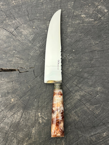 8&quot; Artisan Knife, Custom Block, SS440 - 200mm