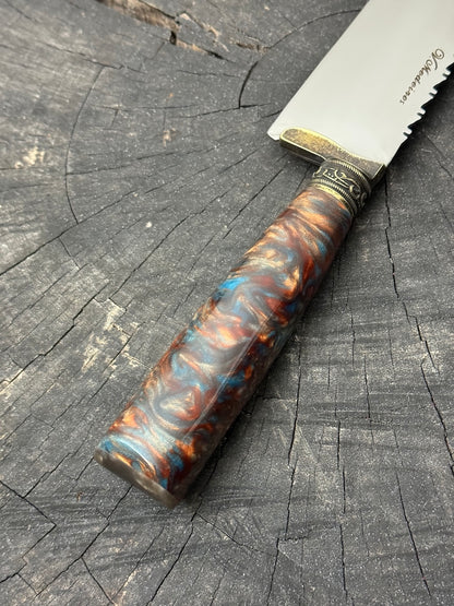 8&quot; Artisan Knife, Custom Block, SS440 - 200mm
