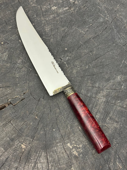8&quot; Artisan Knife, Custom Block, SS440 - 200mm