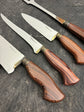 BBQ Knife Set of Jacaranda Hardwood Handles SS440