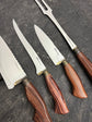 BBQ Knife Set of Jacaranda Hardwood Handles SS440