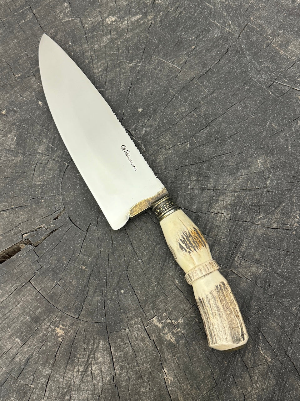 8&quot; Picanha Chef Knife, Deer Antler, SS440 - 200mm