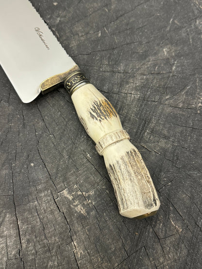 8&quot; Picanha Chef Knife, Deer Antler, SS440 - 200mm