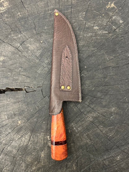 8&quot; Picanha Chef Knife, Maple Burl, SS440 - 200mm