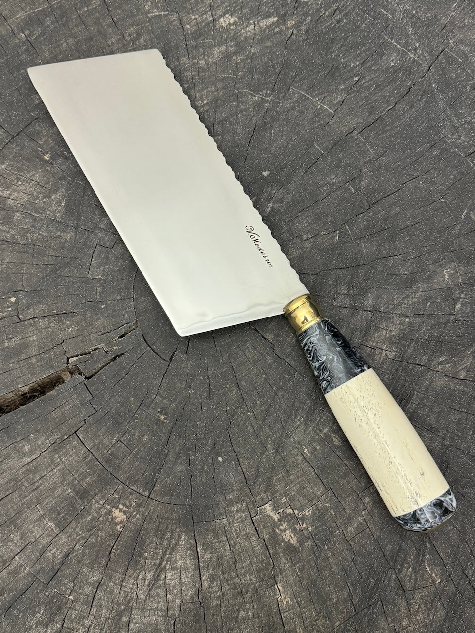8&quot; Chefs Cleaver, Ostrich Bone, SS440 - 200mm