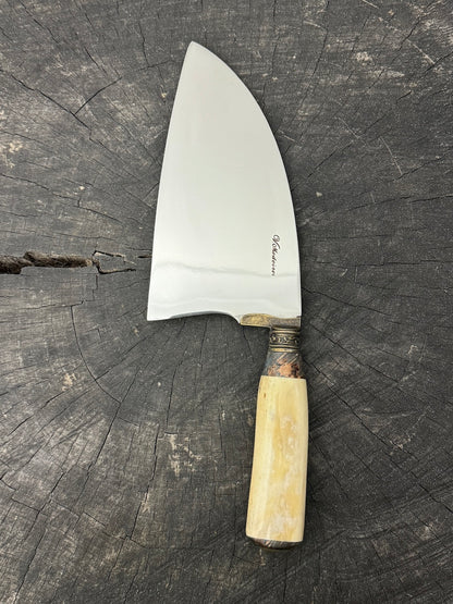 8&quot; Cutelo / Cleaver, Ostrich Bone, SS440 - 190mm