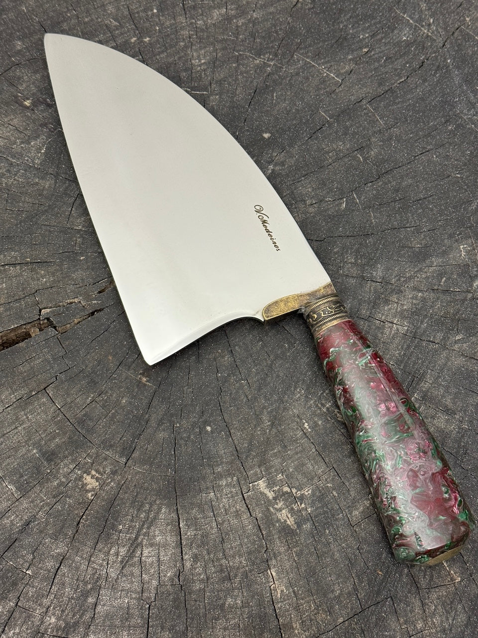 8&quot; Cutelo / Cleaver, Custom Block, SS440 - 190mm