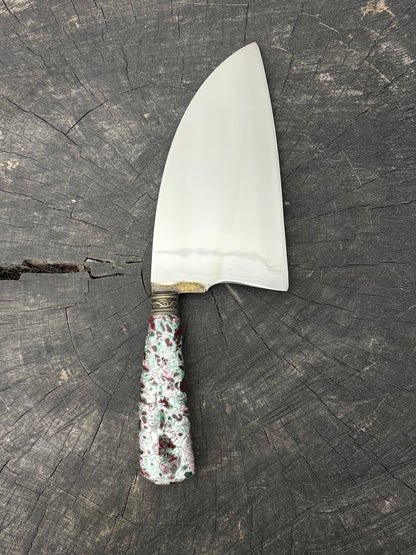 8&quot; Cutelo / Cleaver, Custom Block, SS440 - 190mm
