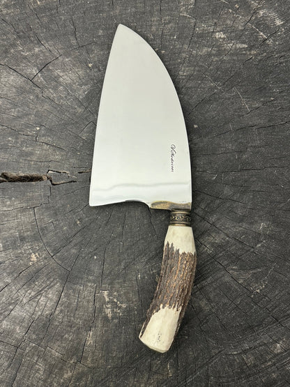 8&quot; Cutelo / Cleaver, Deer Antler, SS440 - 190mm