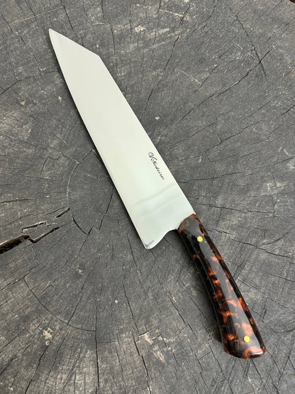 9&quot; Bunka Pro, Full Tang Knife, Custom Block, SS440 - 220mm