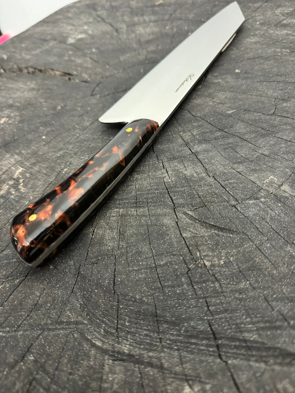 9&quot; Bunka Pro, Full Tang Knife, Custom Block, SS440 - 220mm