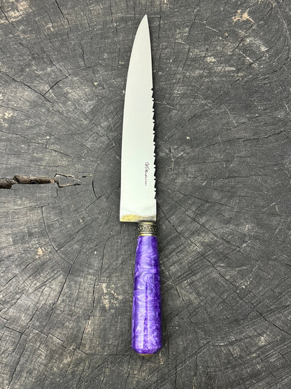 10&quot; Chef Knife, Custom Block, SS440 - 250mm
