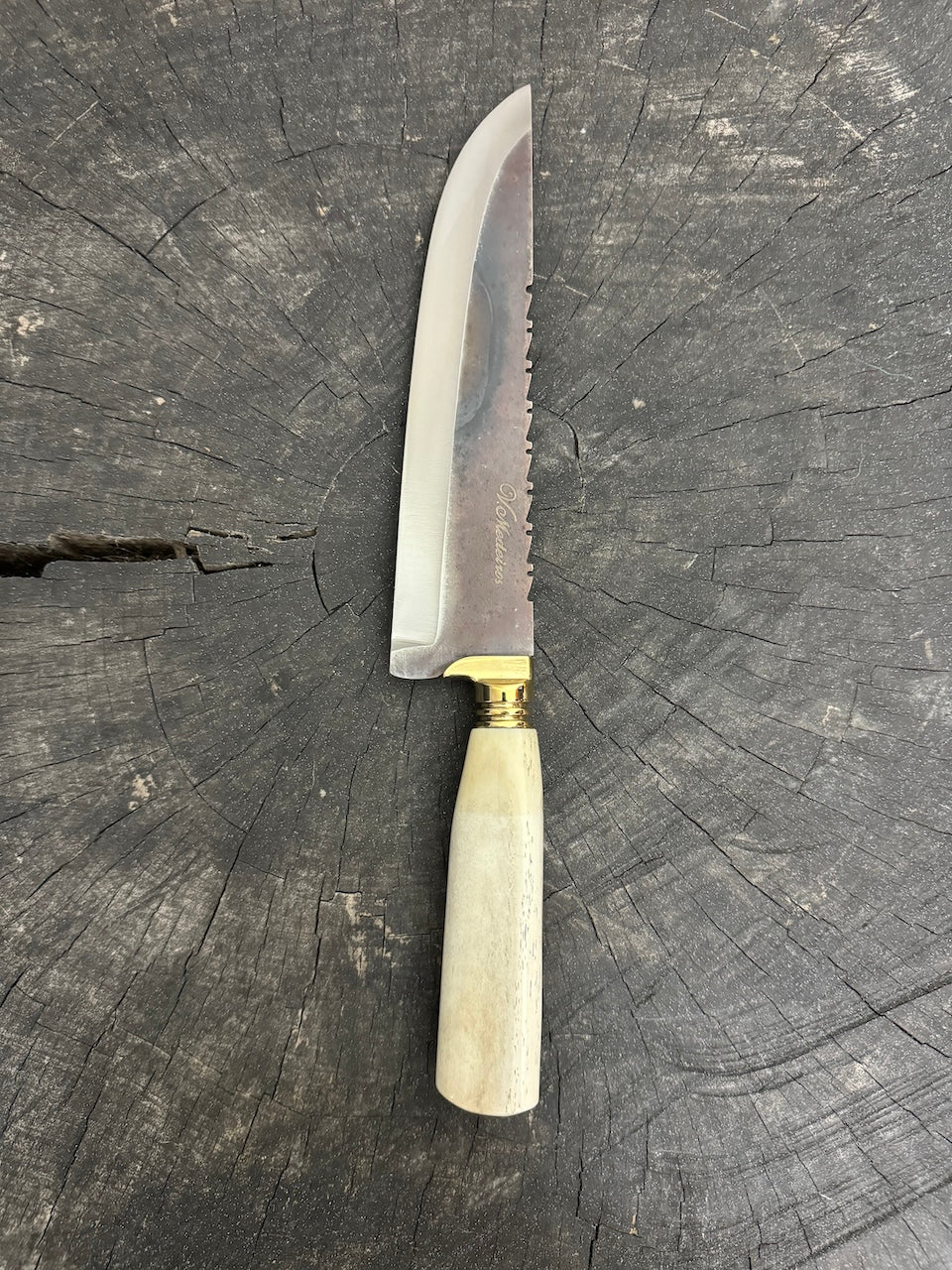 8&quot; Artisan Knife, Ostrich Bone, RSS440 - 190mm