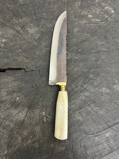 8&quot; Artisan Knife, Ostrich Bone, RSS440 - 190mm