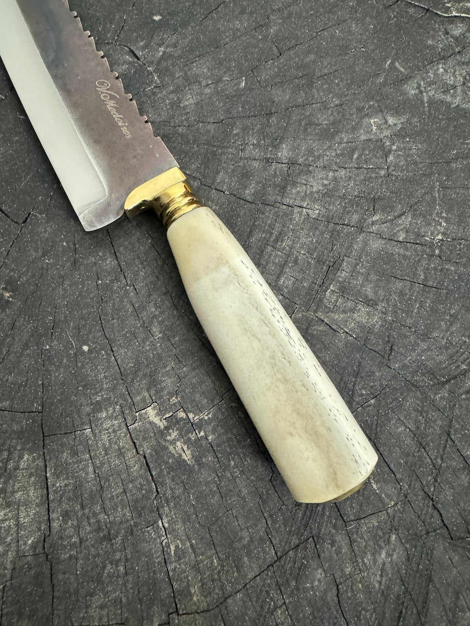 8&quot; Artisan Knife, Ostrich Bone, RSS440 - 190mm