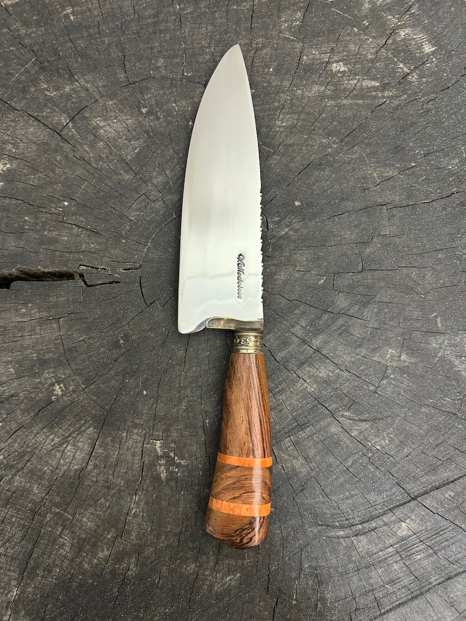 8&quot; Picanha Chef Knife, Native Hardwood, SS440 - 200mm