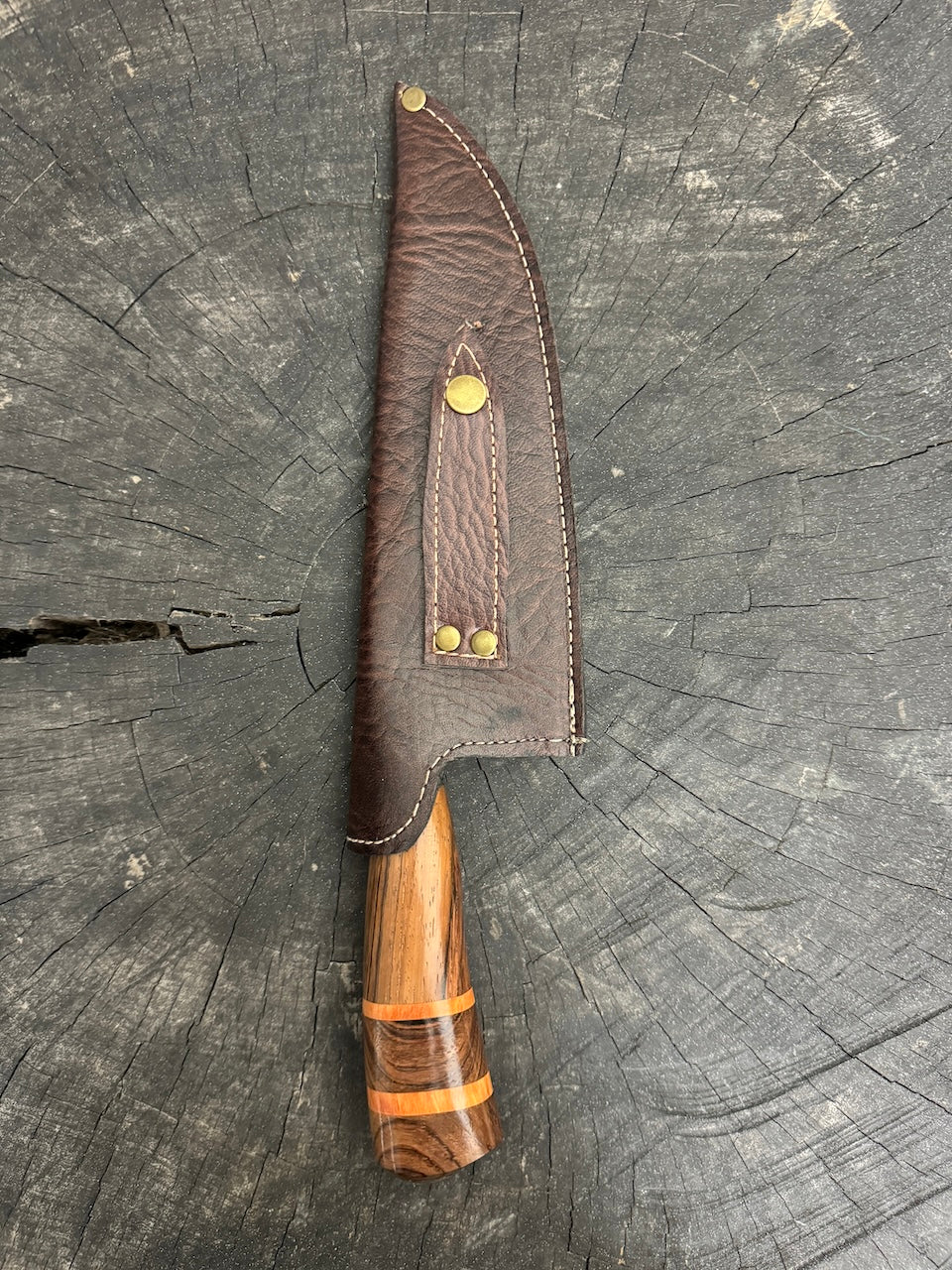 8&quot; Picanha Chef Knife, Native Hardwood, SS440 - 200mm