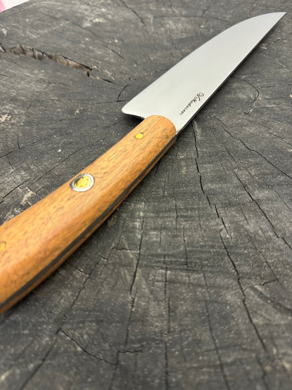 8&quot; Artisan Full Tang Knife, Native Hardwood &amp; Nickel Rings, SS440 - 190mm