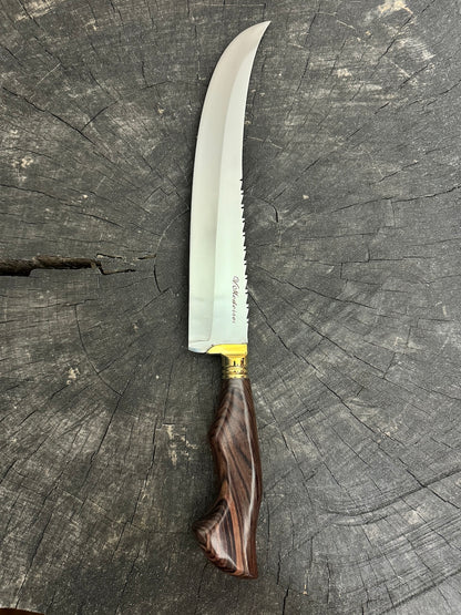 10&quot; Butchers Knife, Native Hardwood, SS440 - 250mm