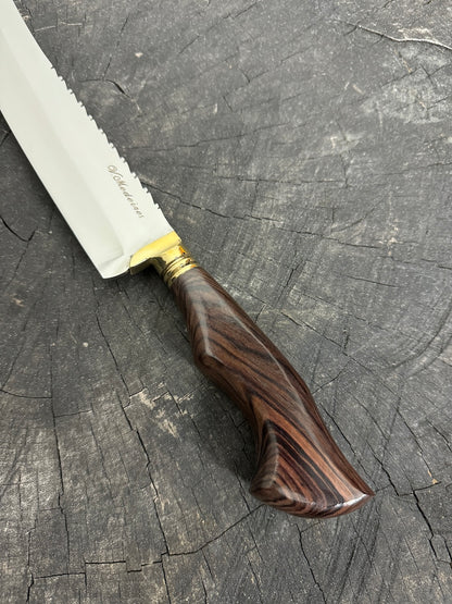 10&quot; Butchers Knife, Native Hardwood, SS440 - 250mm