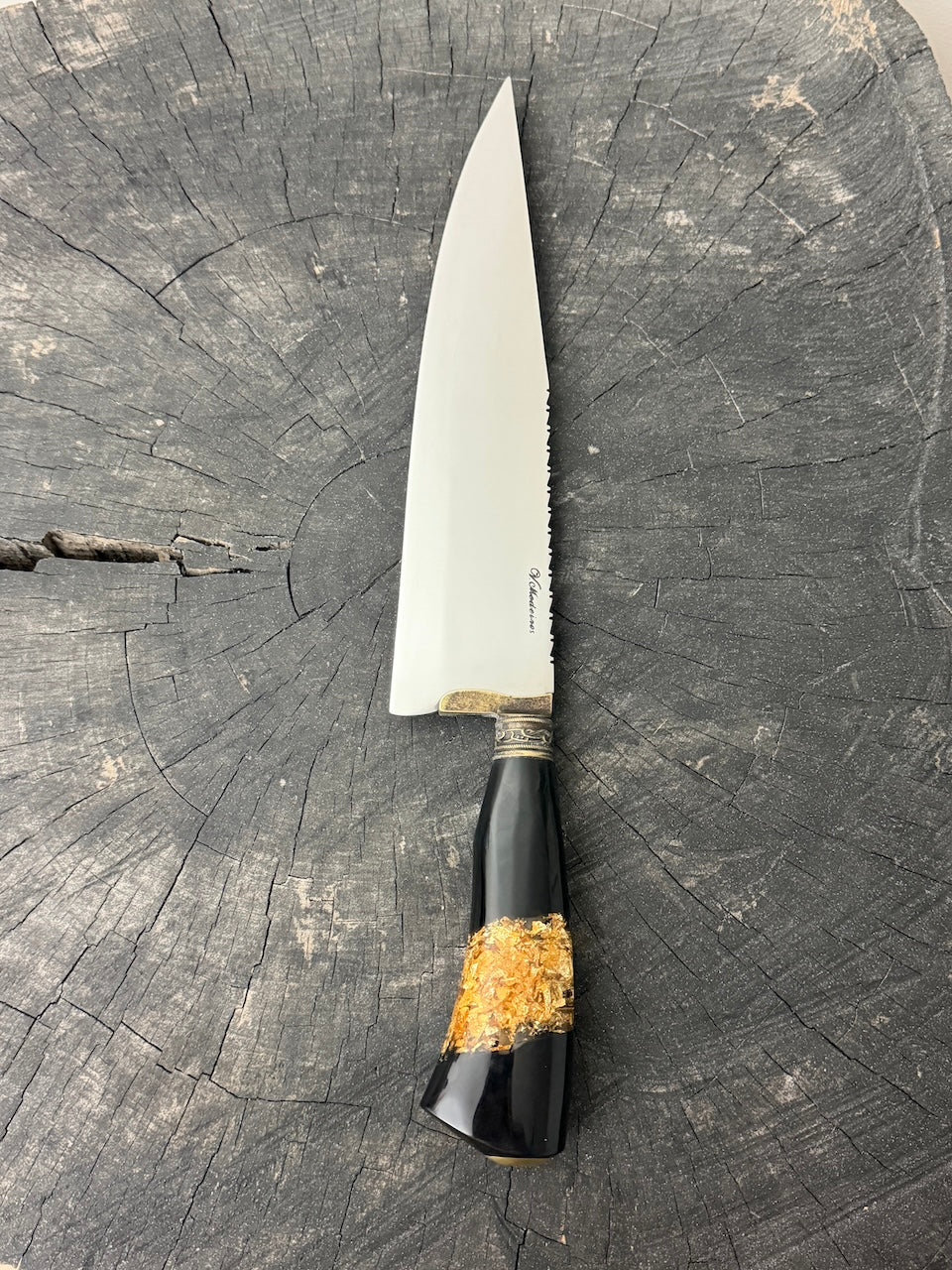10" Chef Picanha Knife, Custom Block, SS440 - 250mm