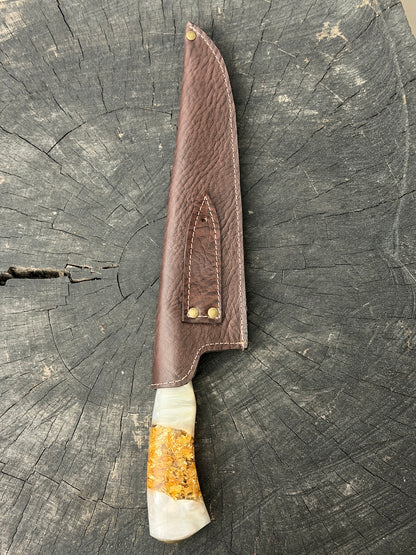 10" Chef Picanha Knife, Custom Block, SS440 - 250mm