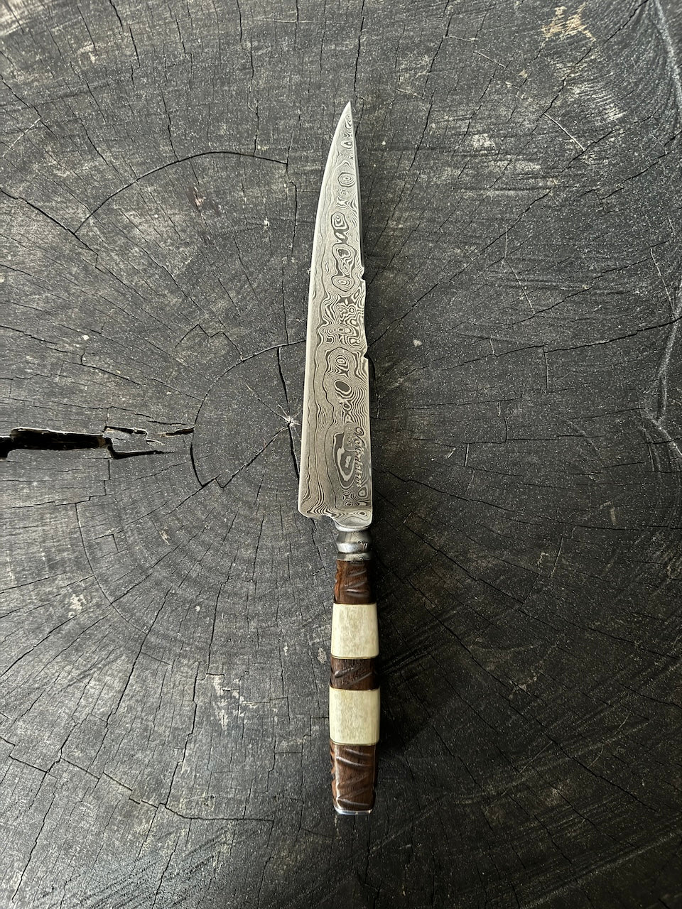 8&quot; Damascus Knife, Mixed Handle, CS1095 15n20