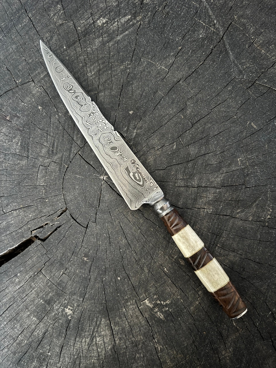 8&quot; Damascus Knife, Mixed Handle, CS1095 15n20