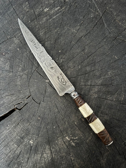 8&quot; Damascus Knife, Mixed Handle, CS1095 15n20