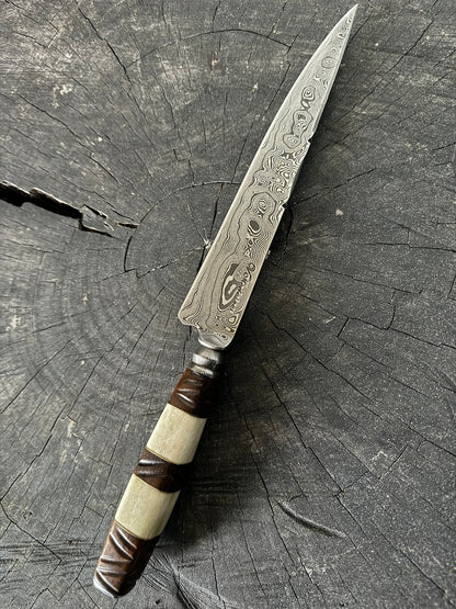 8&quot; Damascus Knife, Mixed Handle, CS1095 15n20