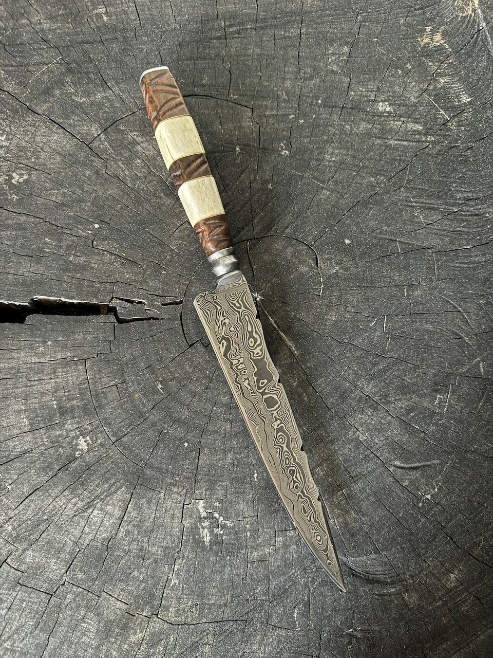 8&quot; Damascus Knife, Mixed Handle, CS1095 15n20