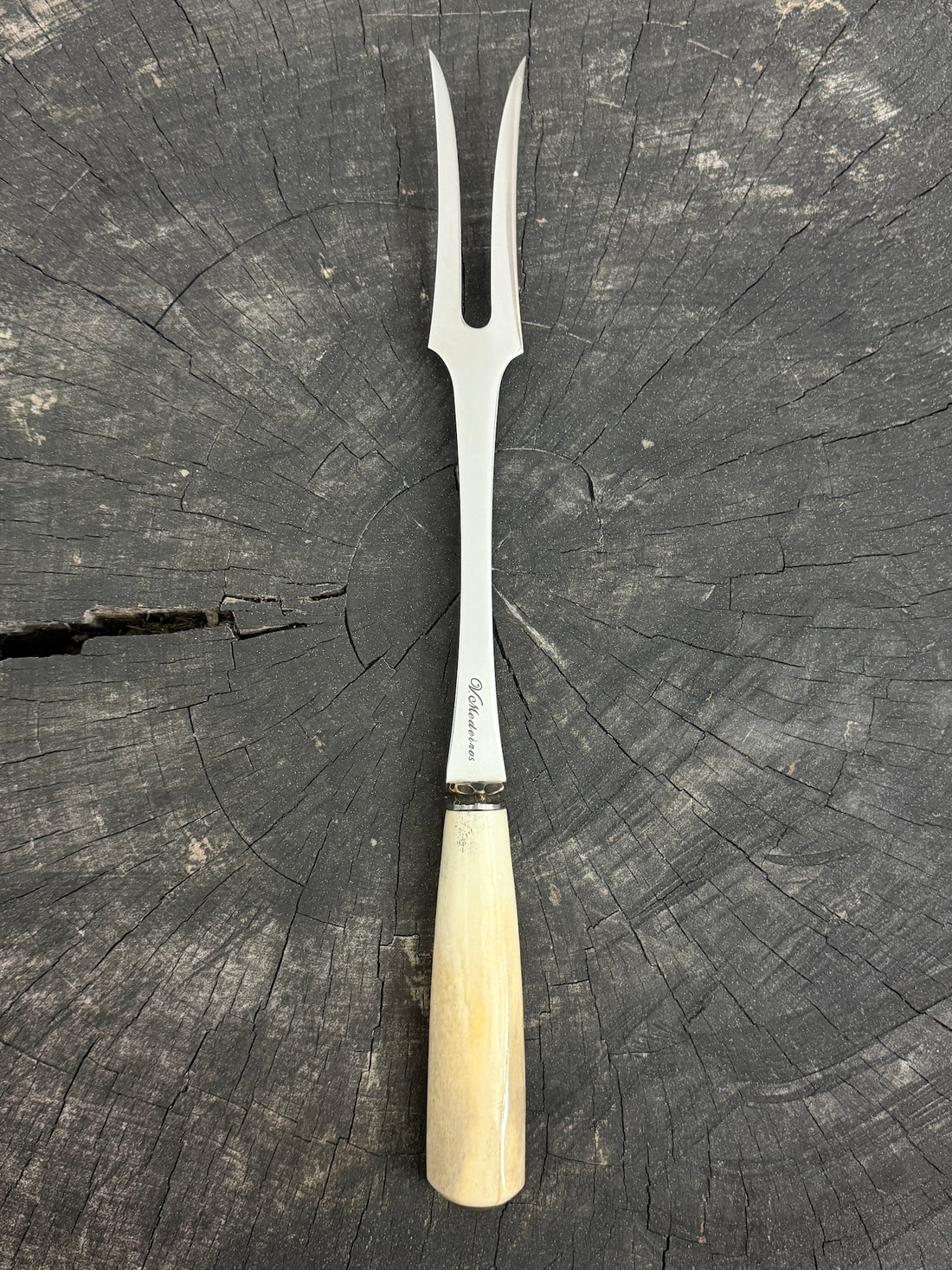 10" BBQ &amp; Grill Fork, Ostrich Bone, SS440