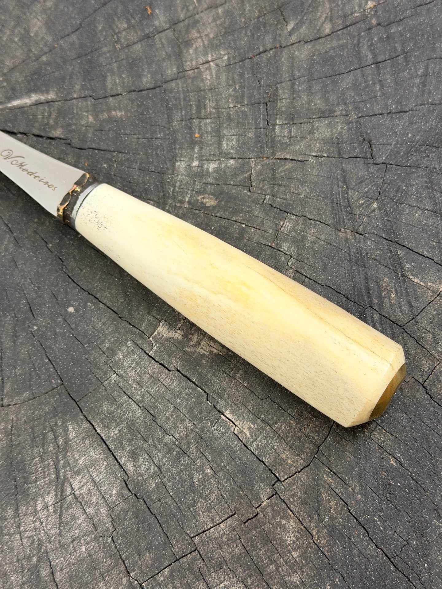 10" BBQ &amp; Grill Fork, Ostrich Bone, SS440