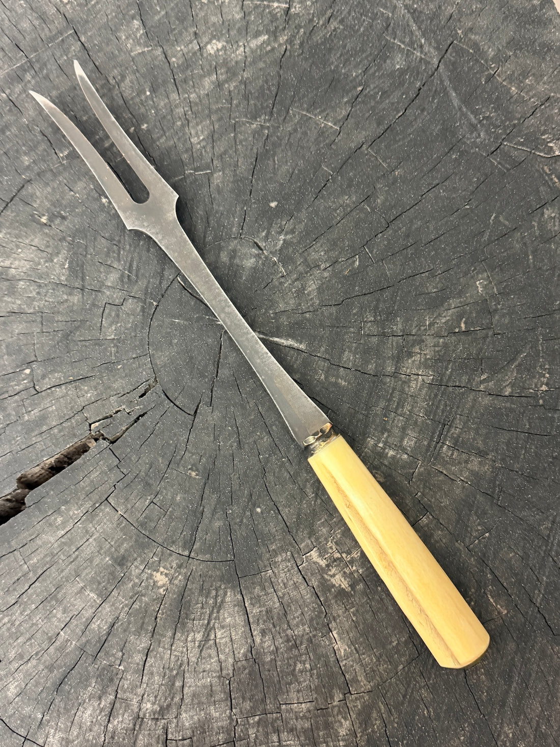 10" BBQ &amp; Grill Fork, Ostrich Bone, RSS440