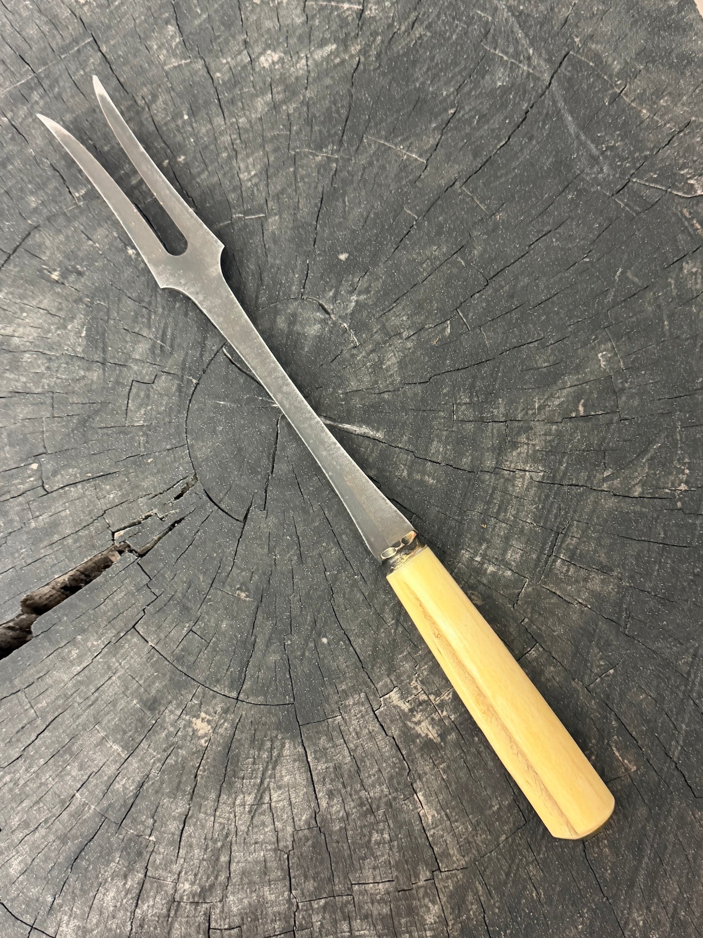 10" BBQ &amp; Grill Fork, Ostrich Bone, RSS440