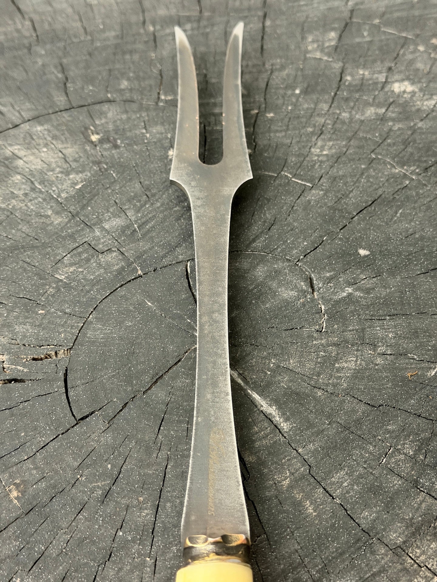 10" BBQ &amp; Grill Fork, Ostrich Bone, RSS440