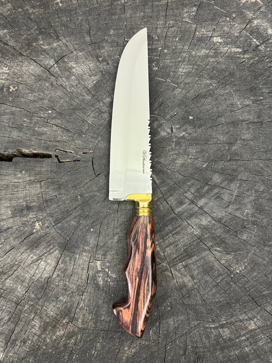 8" Artisan Knife, Native Hardwood, SS440 - 190mm