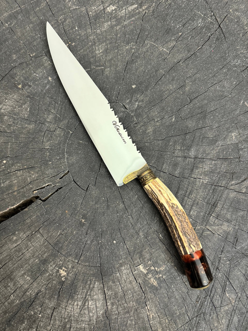 8&quot; Chef Knife, Deer Antler, SS420 - 200mm