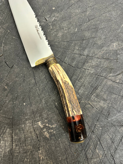 8&quot; Chef Knife, Deer Antler, SS420 - 200mm