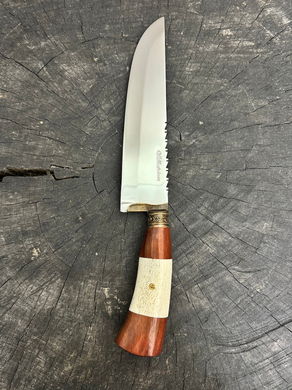 8&quot; Artisan Knife, Ostrich Bone, SS440 - 190mm